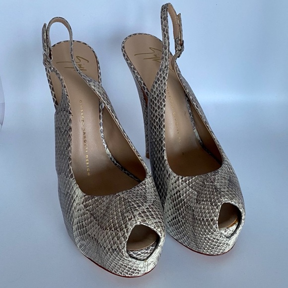Giuseppe zanotti snakeskin heels Clearance